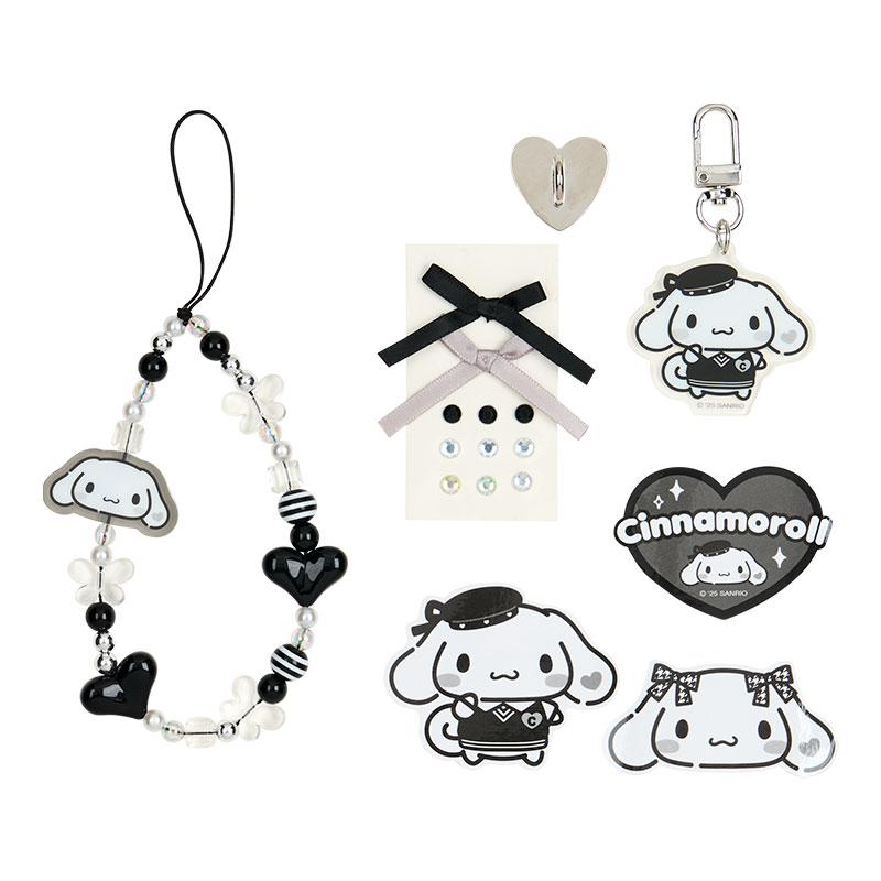 Cinnamoroll Keychain Bag Charm Decoration set Monotone Sanrio Japan 2025