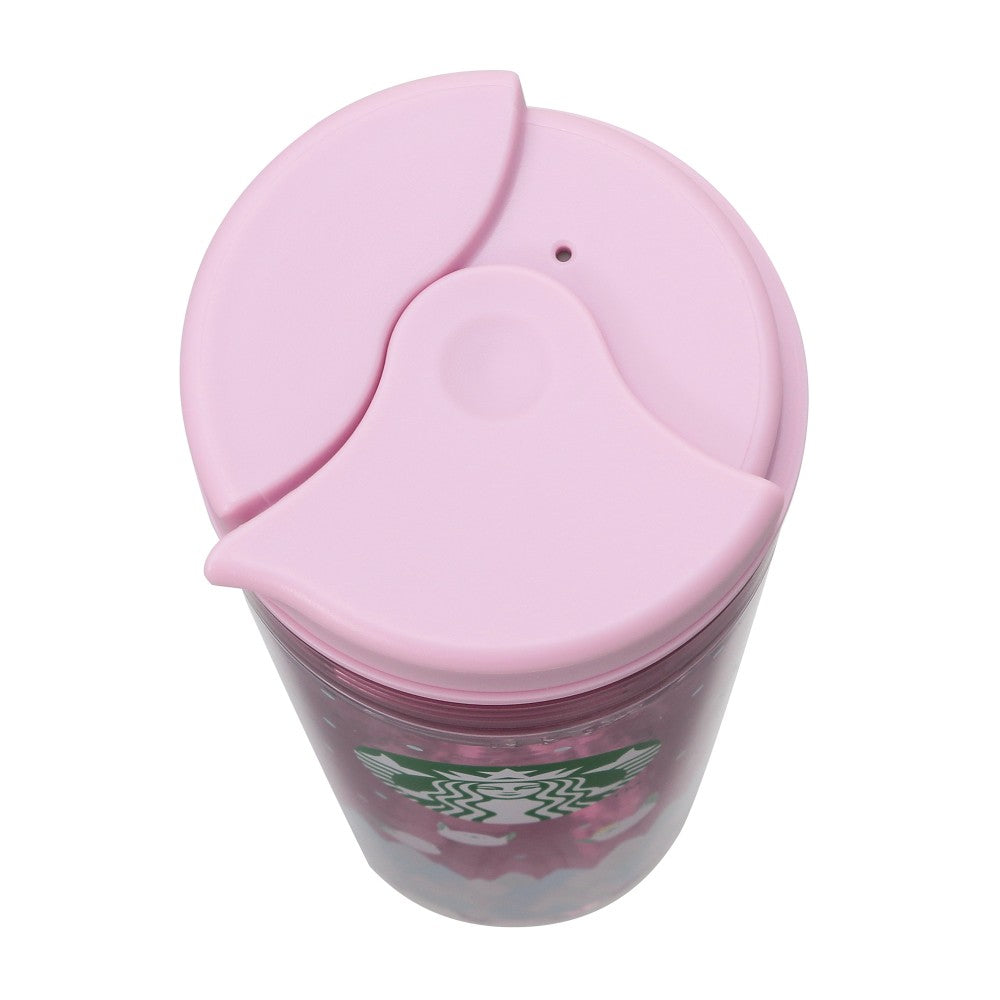 Water In Tumbler Long-tailed Tit 473ml Pink Starbucks Japan New Year 2025