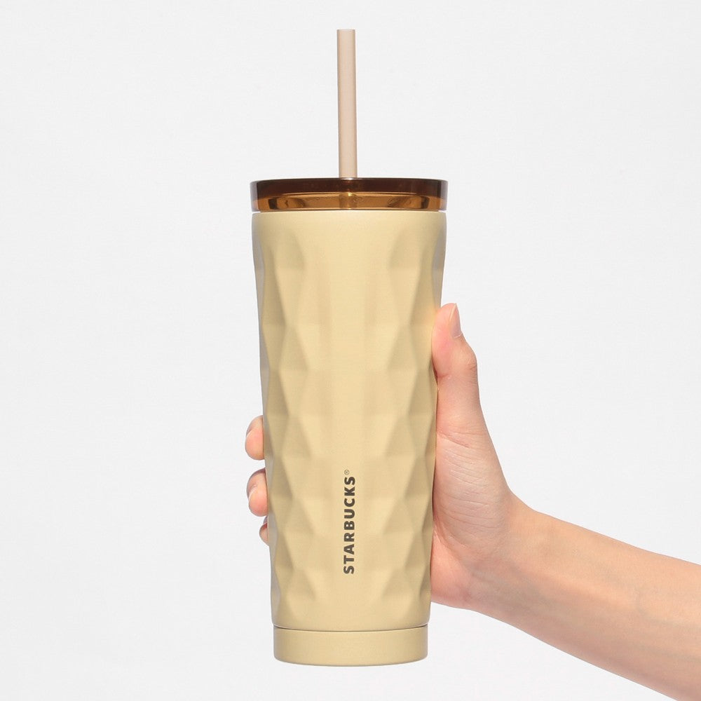 Starbucks Japan Autumn Festival 2025 Stainless Cold Cup Tumbler Moon Beige 355m