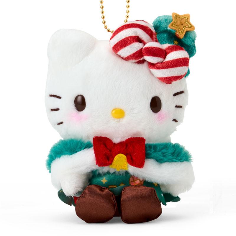 Hello Kitty Plush Mascot Holder Keychain Sanrio Japan Christmas 2025