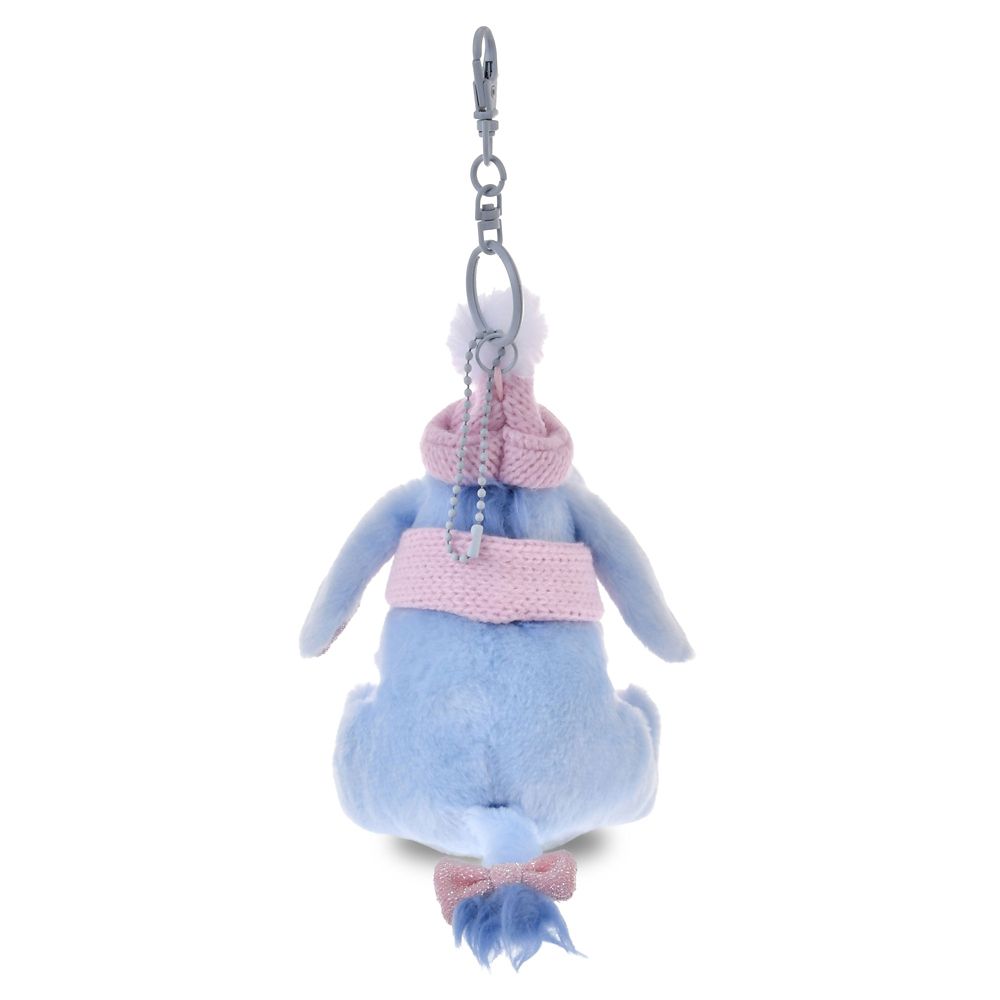 Eeyore Plush Keychain Blue Winter Shiny Color Disney Store Japan 2025 Winnie