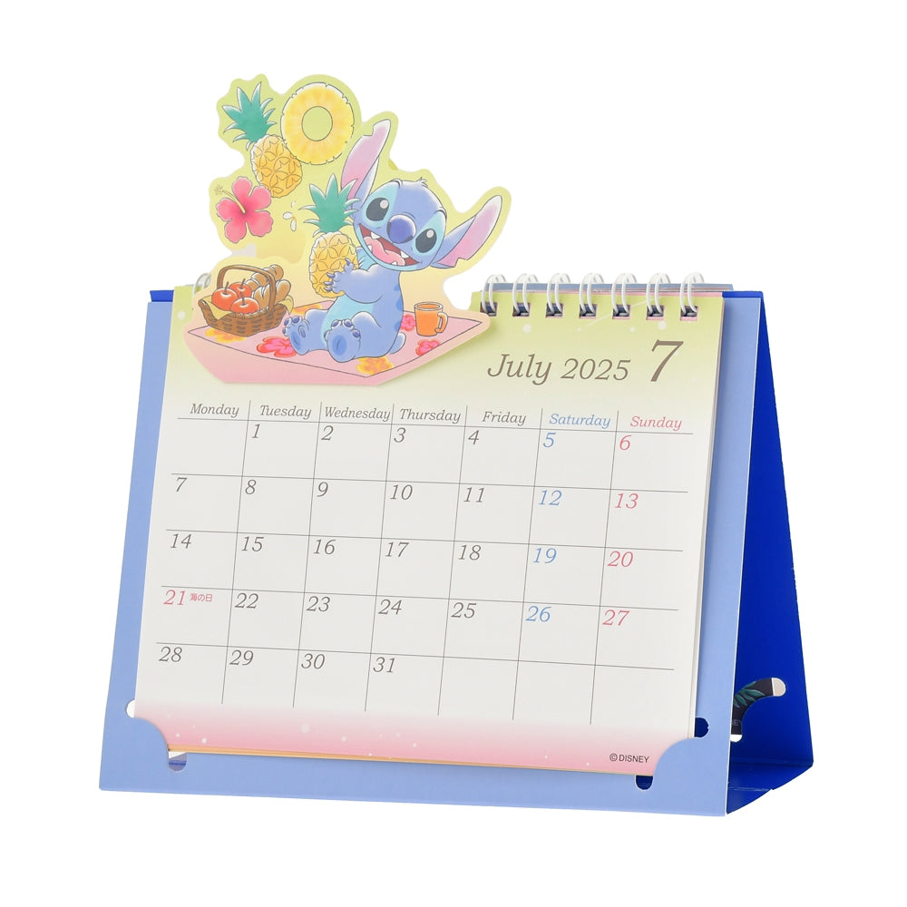 Scrump & Stitch Calendar Desktop 2025 Pop-Up Disney Store Japan