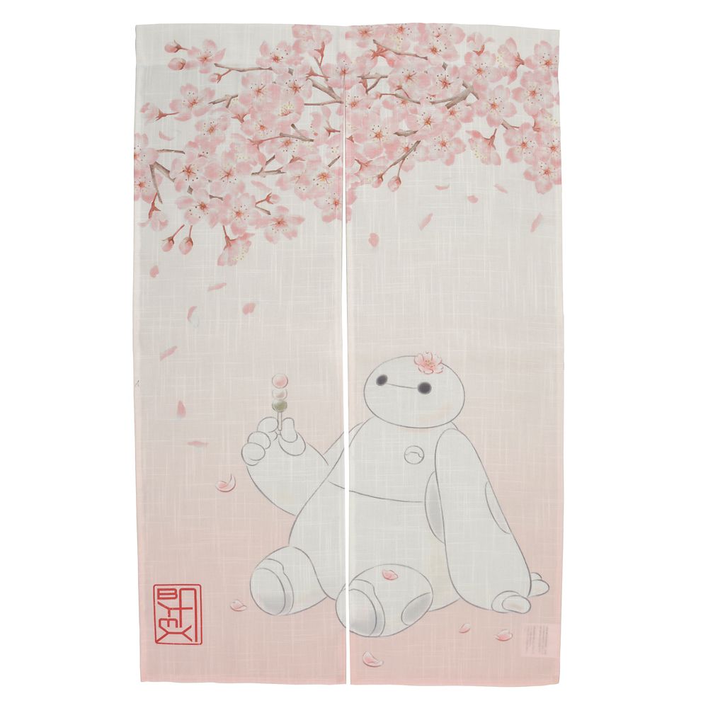 Big Hero 6 Baymax Japanese Doorway Curtain Noren SAKURA Disney Store Japan 2025