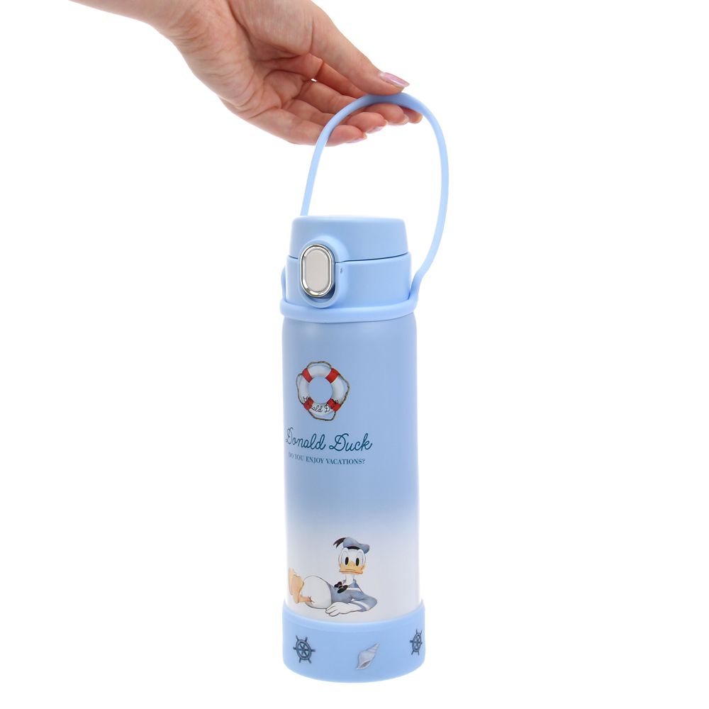 Donald Stainless Bottle Strap 470ml Gradiention Disney Store Japan 2025