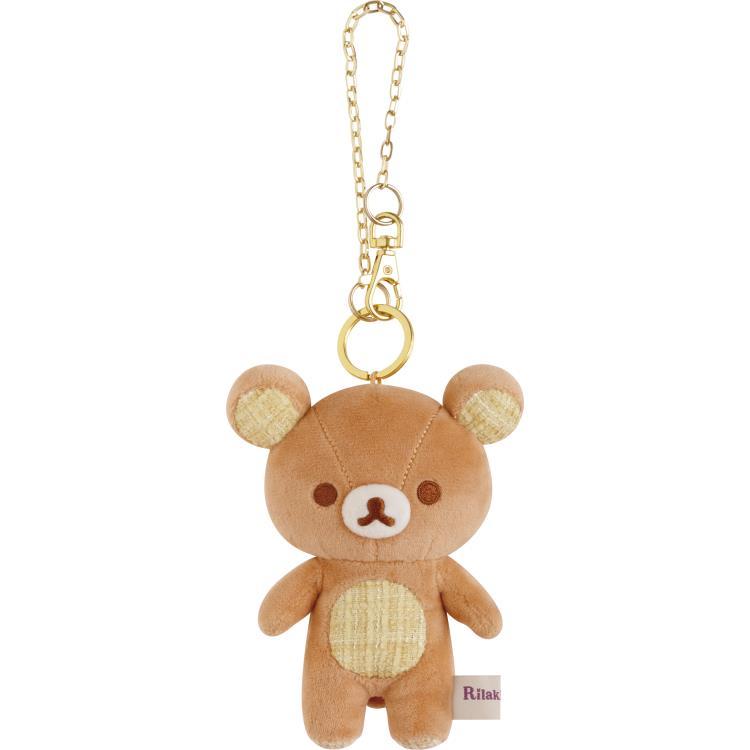 Rilakkuma Plush Keychain Tweed Lovely House San-X Japan 2024