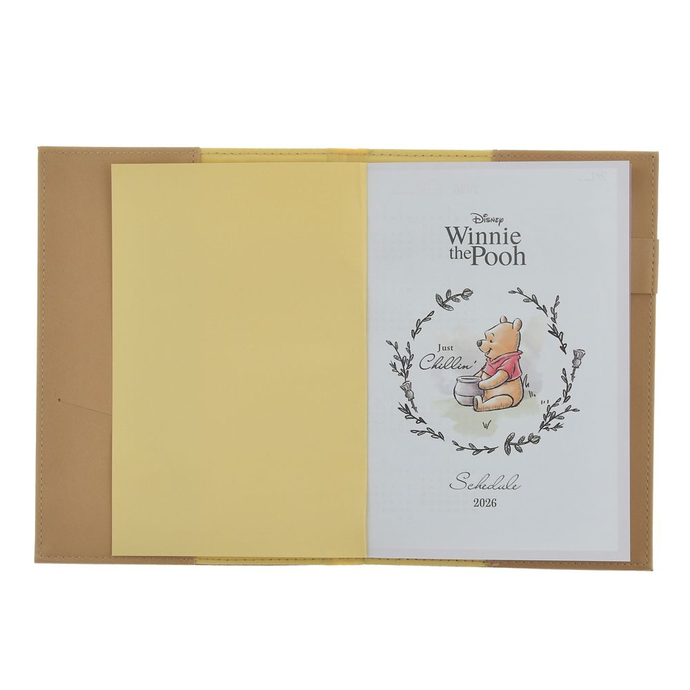 Winnie the Pooh 2026 Schedule Book B6 Weekly Emboss Disney Store Japan