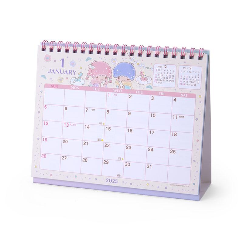 Little Twin Stars Kiki Lala Ring Calendar Desktop 2025 Sanrio Japan