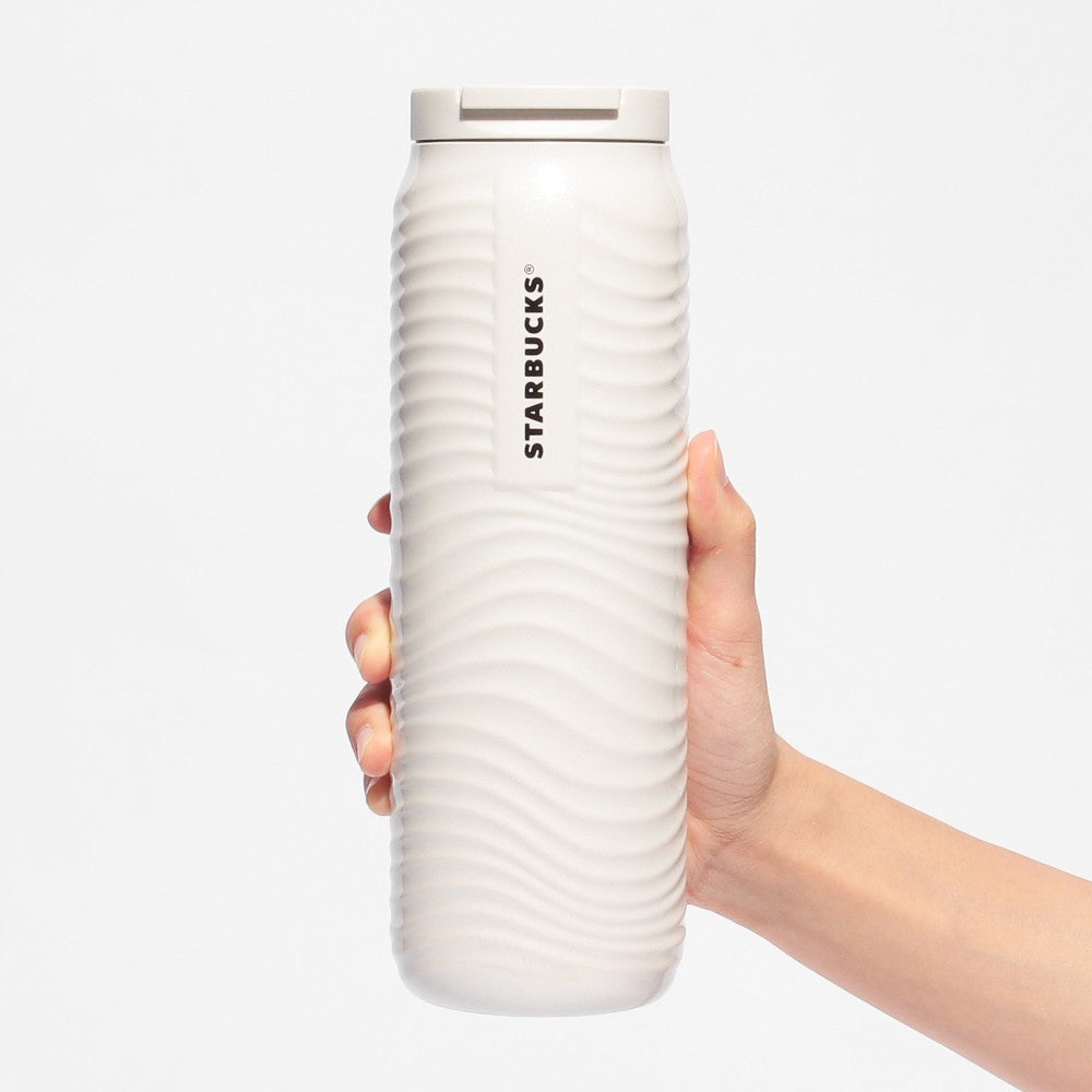 Starbucks Japan Can-shaped Stainless Bottle Pearl White 473ml Tumbler