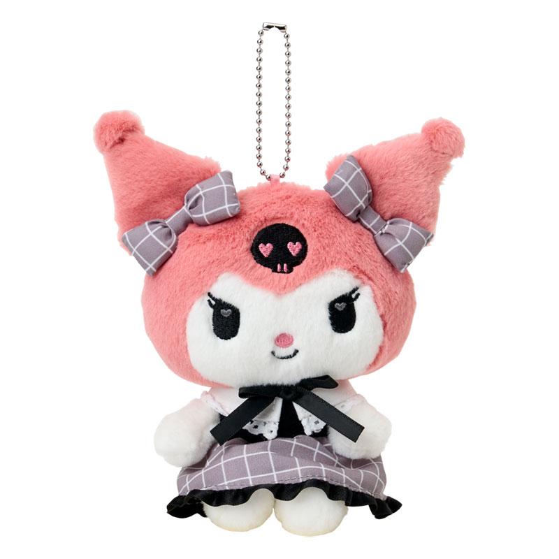 Kuromi Plush Mascot Holder Keychain Black Graph Sanrio Japan 2025