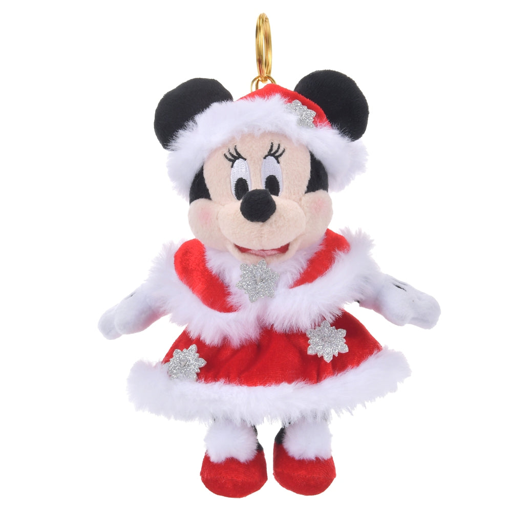 Minnie Plush Keychain Disney Store Japan Christmas 2024