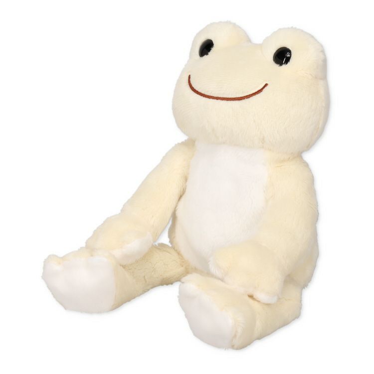 Pickles the Frog Bean Doll Plush Fluff White Rainbow Color Japan 2024