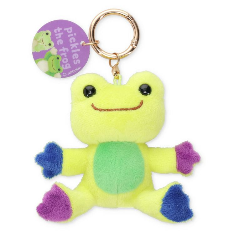 Pickles the Frog Carabiner Plush Keychain Photo Green Japan 2024