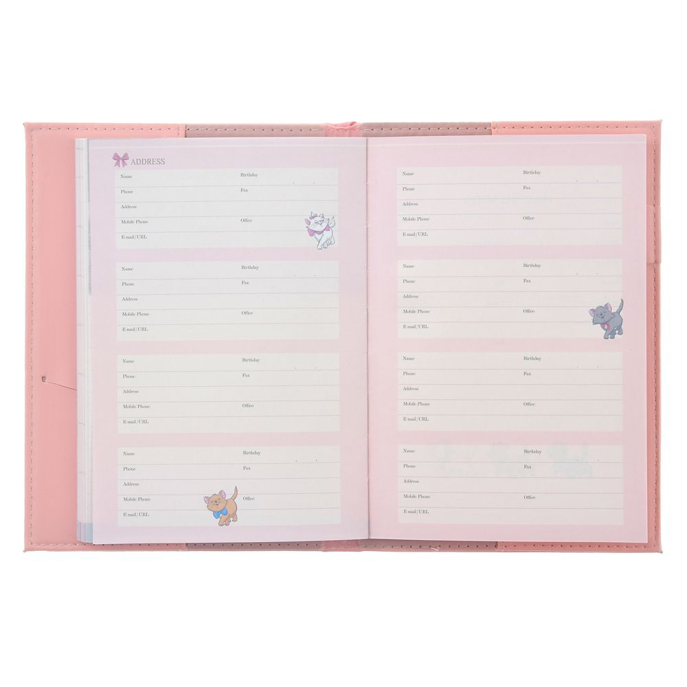 The Aristocats 2026 Schedule Book B6 Weekly Metallic Disney Store Japan