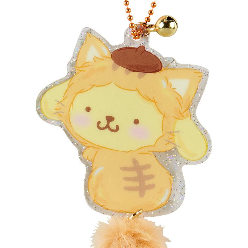Pom Pom Purin Acrylic Bag Charm With Tail Love Cat Sanrio Japan 2024