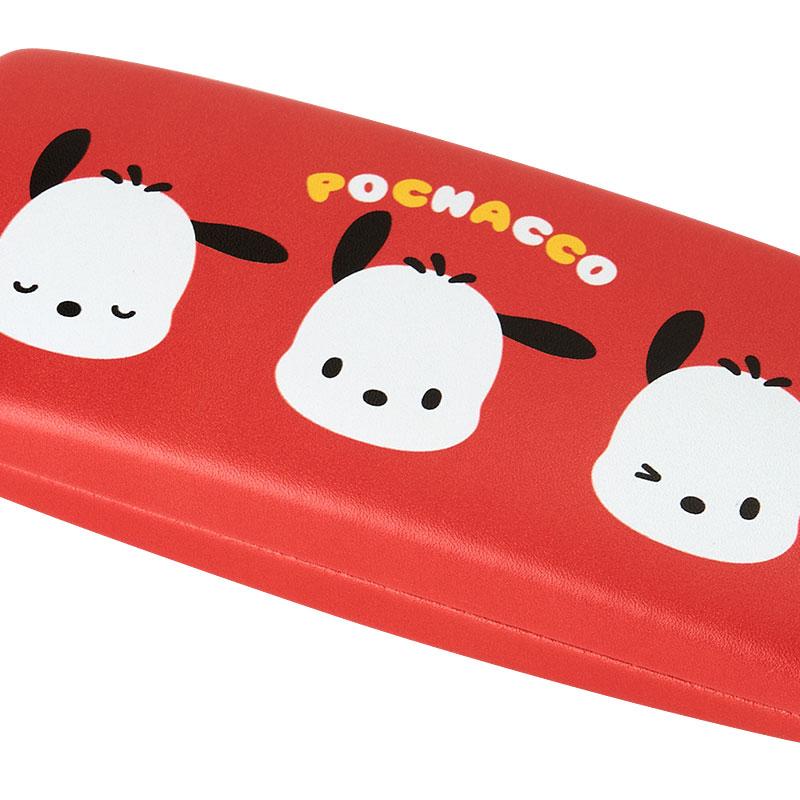 Pochacco Glasses Case with Cloth Red Sanrio Japan 2025