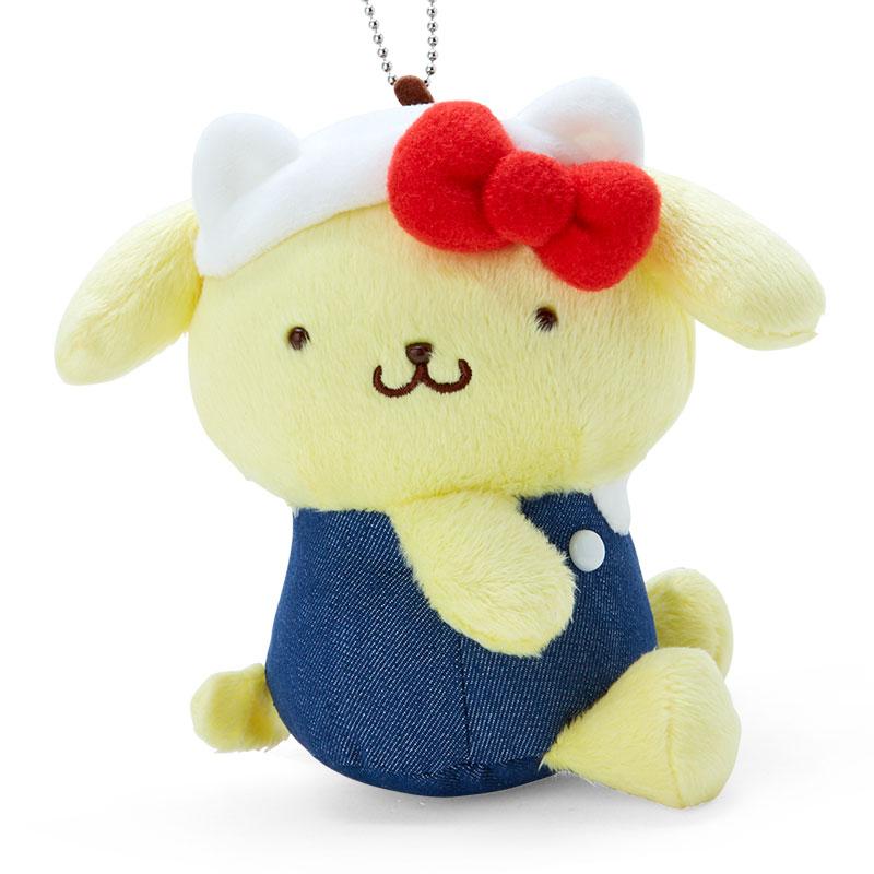 Pom Pom Purin Plush Mascot Holder Keychain HELLO Everyone 50th Sanrio Japan