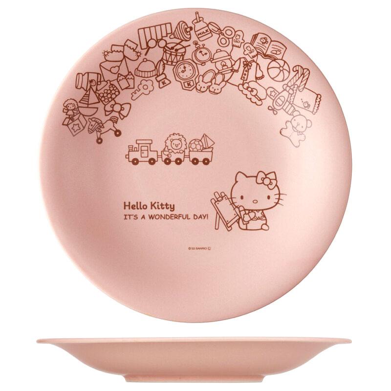 Hello Kitty Plate 24cm Mino ware Pink Sanrio Japan 2025