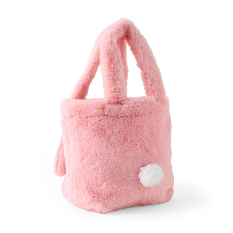 My Melody Fur mini Tote Bag Face Shape Sanrio Japan 2024