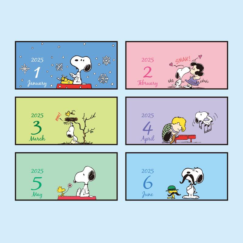 PEANUTS Snoopy Ring Calendar Desktop 2025 mini Sanrio Japan