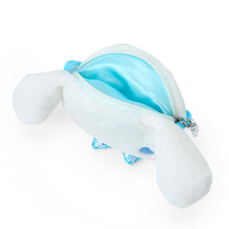 Cinnamoroll Kids Plush Neck Coin Case Pouch Face Shape Sanrio Japan 2025