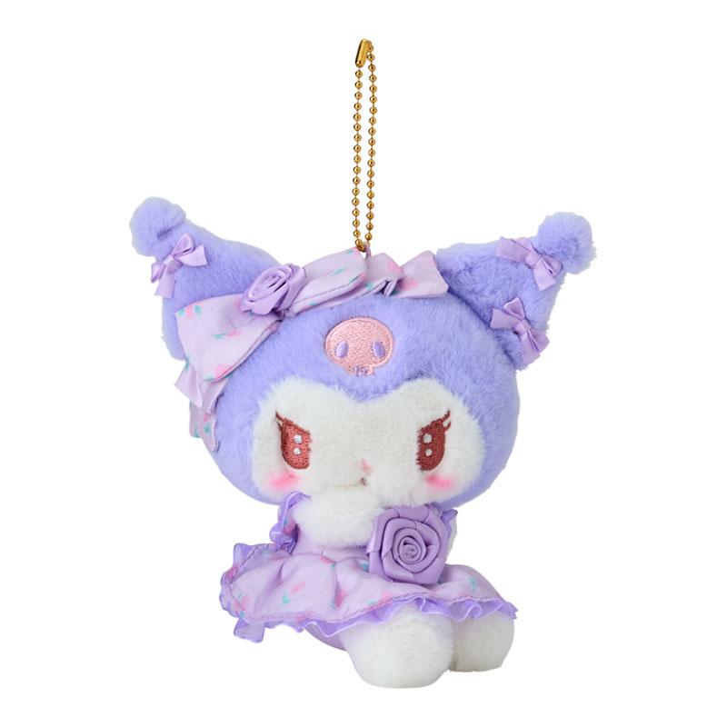 Kuromi Plush Mascot Holder Keychain Dolly Rose Sanrio Japan 2024