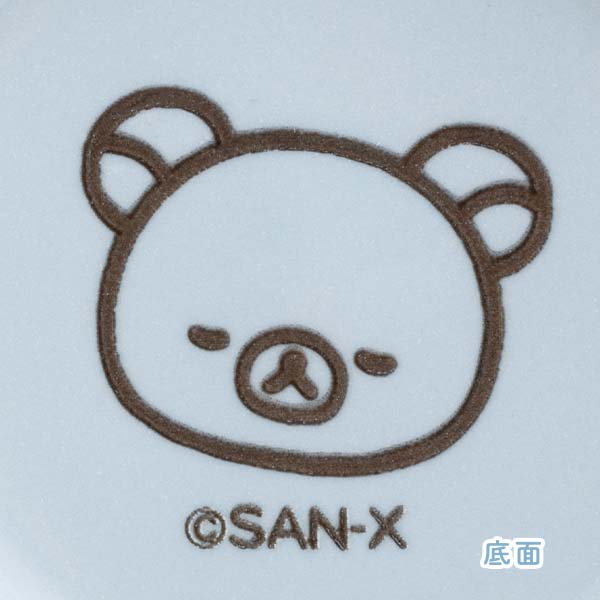 Rilakkuma Pottery Bowl Simple Blue San-X Japan