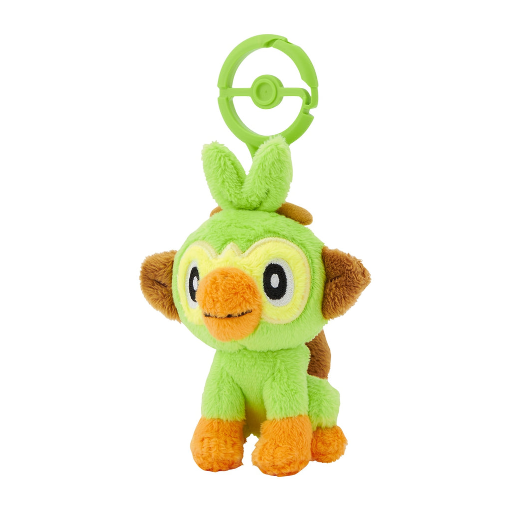 Grookey Sarunori Plush Keychain with Carabiner Pokemon Center Japan 2024