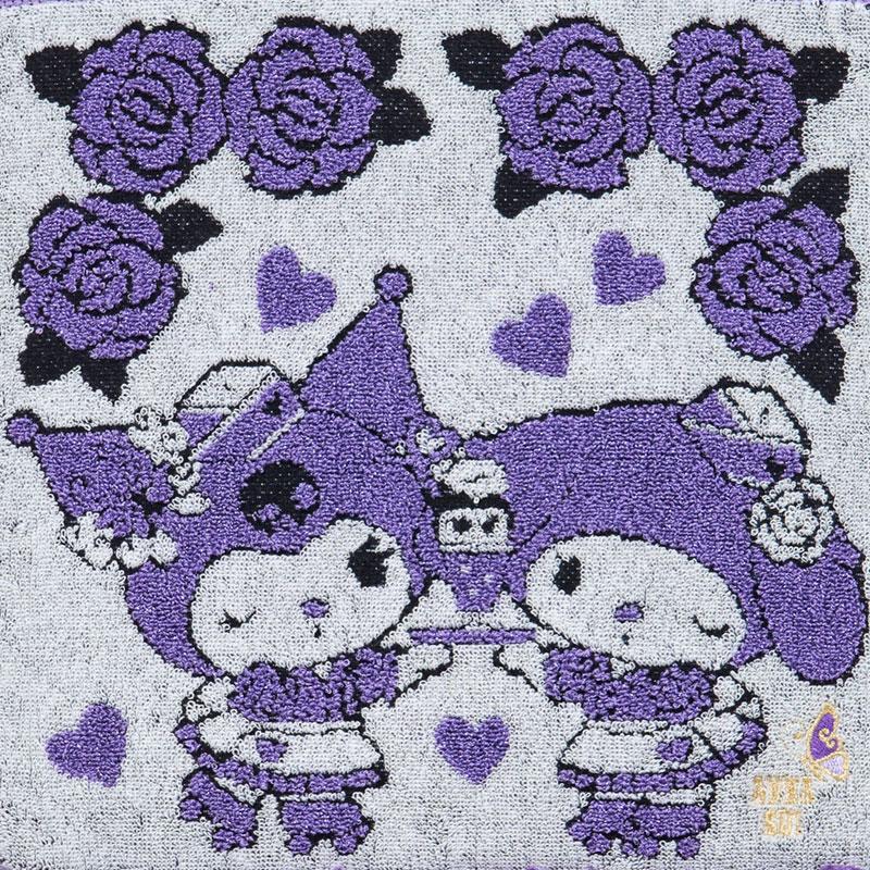 My Melody & Kuromi ANNA SUI Towel Handkerchief Frill Purple Sanrio Japan 2025