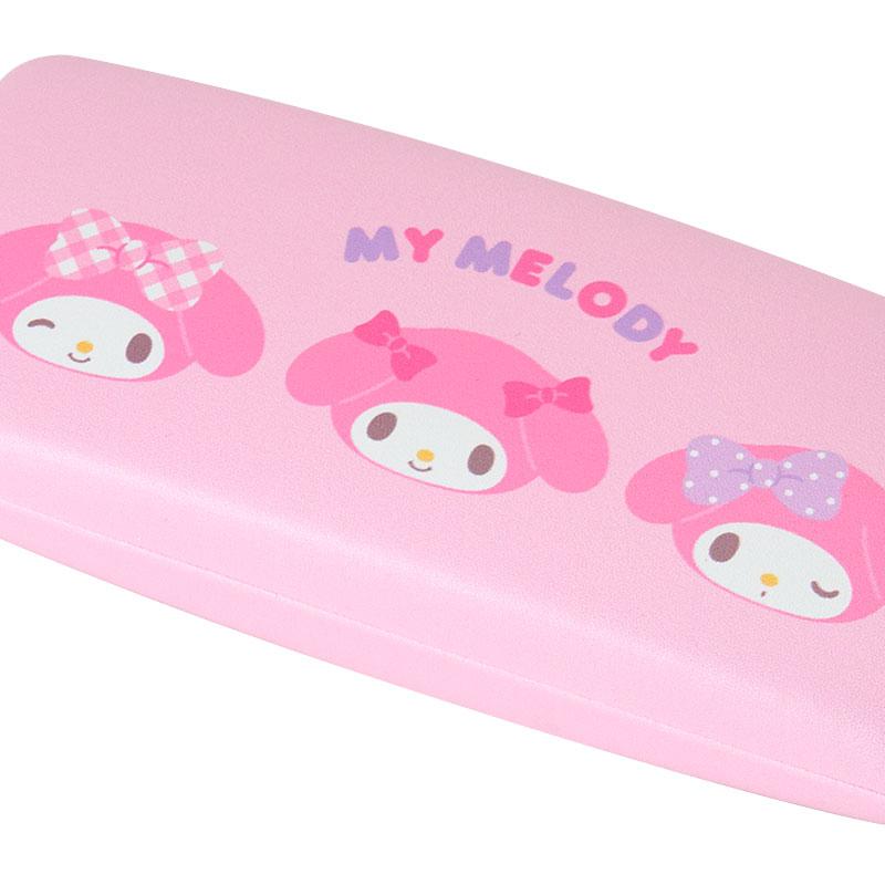 My Melody Glasses Case with Cloth Pink Sanrio Japan 2025