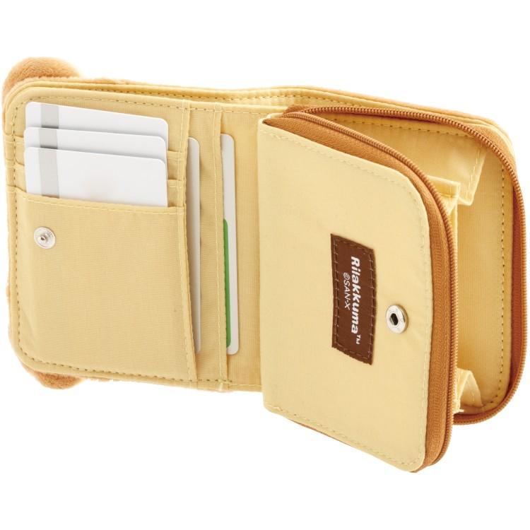 Rilakkuma Plush Bifold Wallet Brown San-X Japan 2025