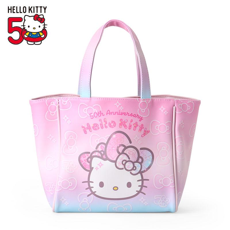 Hello Kitty mini Tote Bag Birthday 50th The Fashionable Ribbons Sanrio Japan