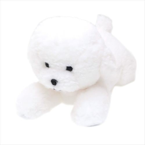 Hizawanko Knee Dog Bichon Frise Plush Doll White Sunlemon Japan