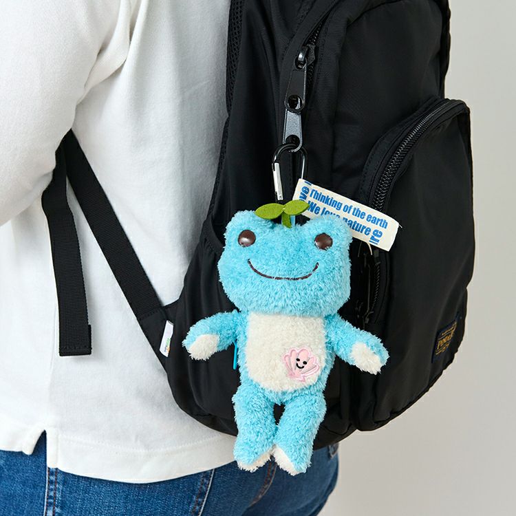 Pickles the Frog Eco Shopping Tote Bag Plush doll Pouch Earth Blue Japan 2024