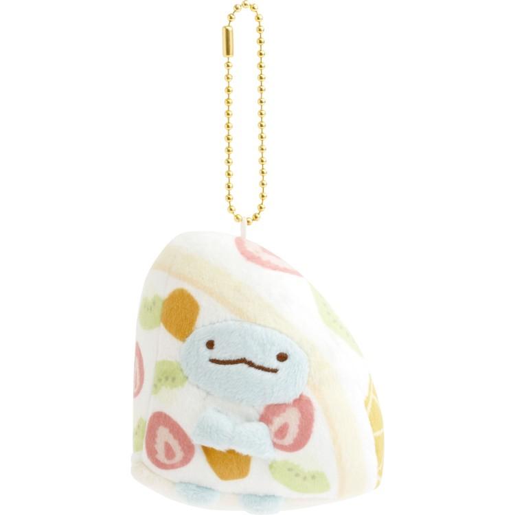 Sumikko Gurashi Tokage Lizard Plush Keychain Cake Fruit Parlor San-X Japan 2025