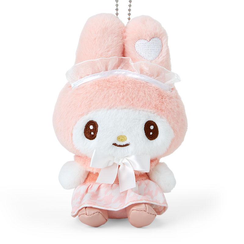 My Melody Plush Mascot Holder Keychain French Houndstooth Sanrio Japan 2024