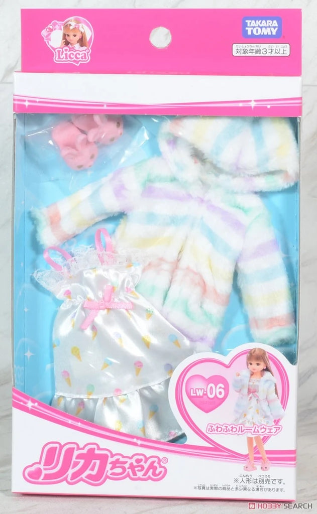 Costume for Licca chan Doll Fluffy Room Wear LW-06 Takara Tomy Japan