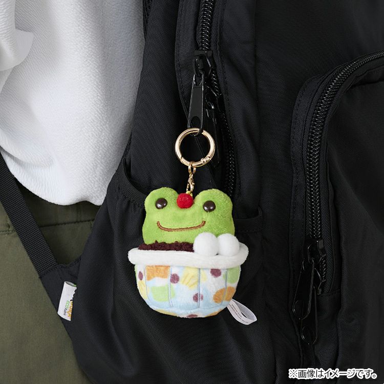 Pickles the Frog Plush Keychain Retro Cafe Matcha Anmitsu Japan 2025