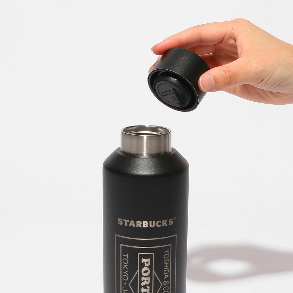 Starbucks Japan PORTER Recycled Stainless Bottle Matte Black 591ml