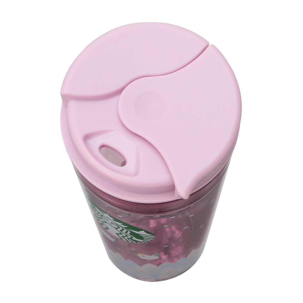 Water In Tumbler Long-tailed Tit 473ml Pink Starbucks Japan New Year 2025