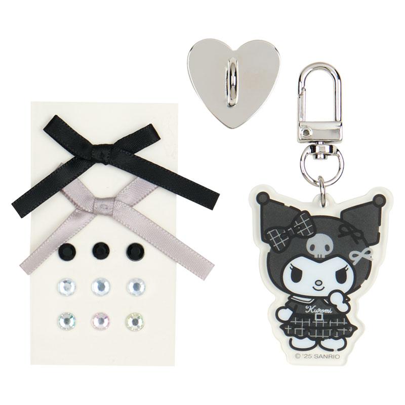 Kuromi Keychain Bag Charm Decoration set Monotone Sanrio Japan 2025