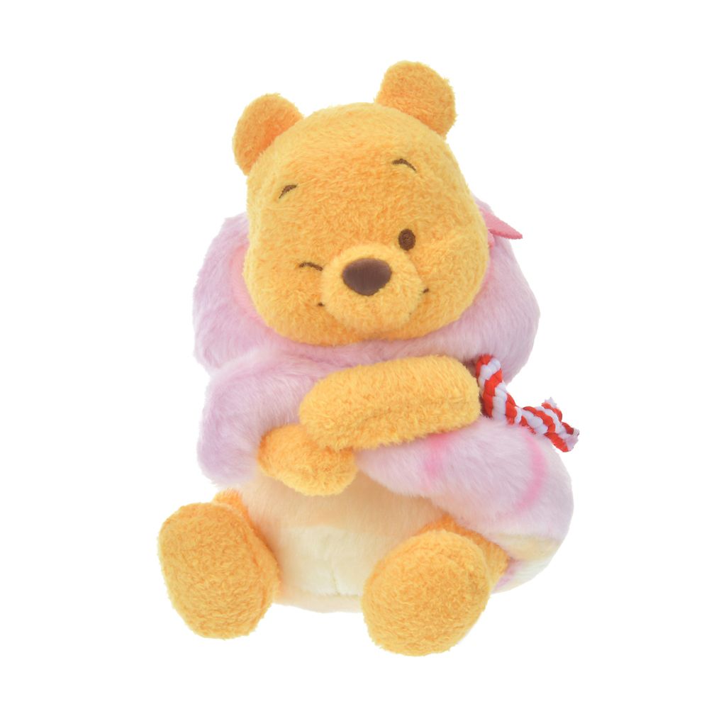 Winnie the Pooh Plush Doll S Pink ETO 2025 Disney Store Japan New Year Snake