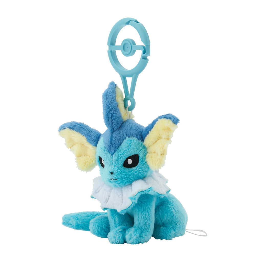 Vaporeon Showers Plush Keychain with Carabiner Pokemon Center Japan 2024