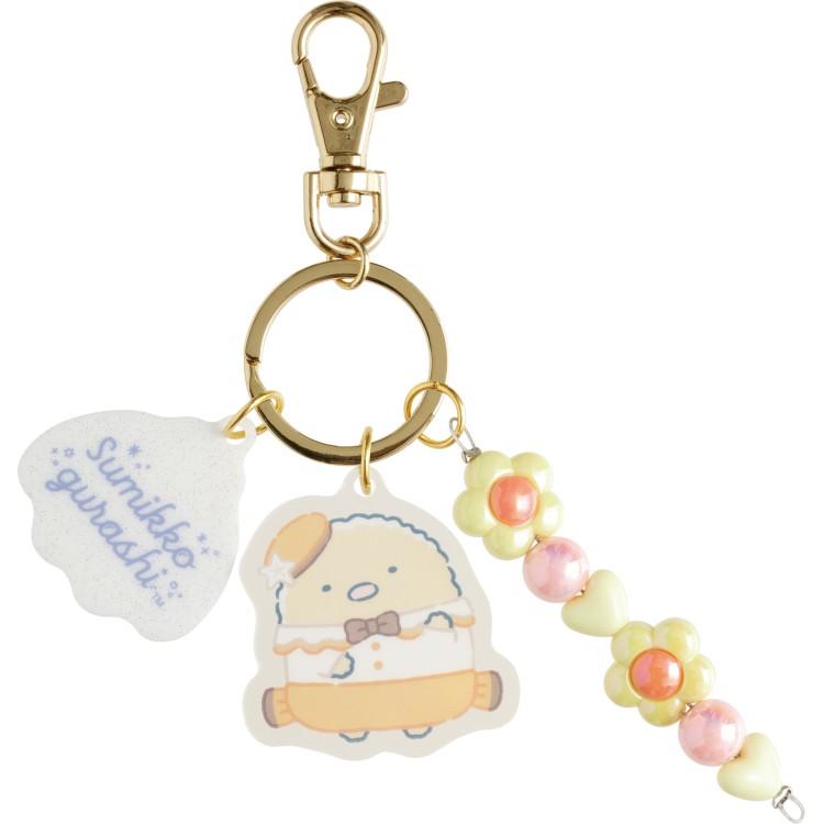 Sumikko Gurashi Tonkatsu Keychain Key Holder Penguin Lagoon San-X Japan