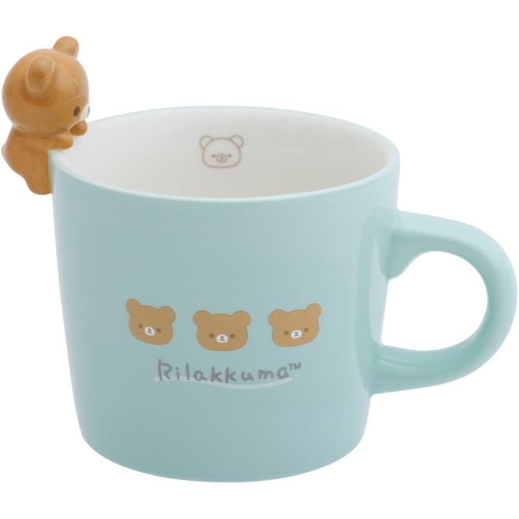 Chairoikoguma Mug Cup w/ Figure Blue San-X Japan 2025 Rilakkuma