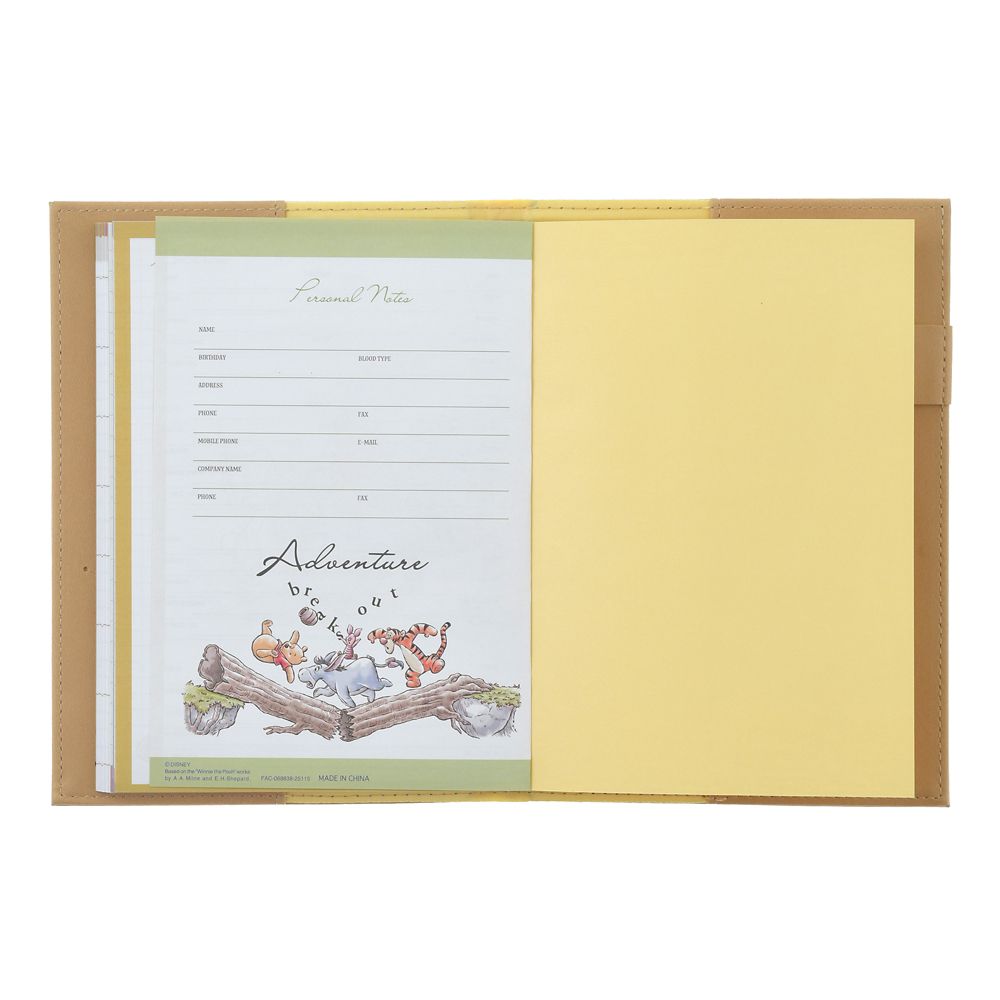 Winnie the Pooh 2026 Schedule Book B6 Weekly Emboss Disney Store Japan