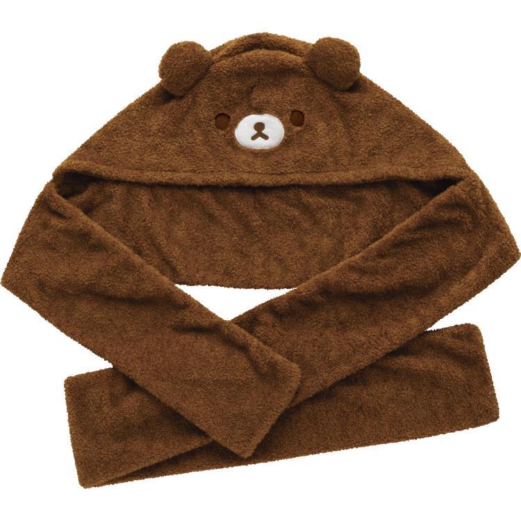 Chairoikoguma Plush Scarf Neck Warmer Brown Aokogu Otomari San-X Japan Rilakkuma