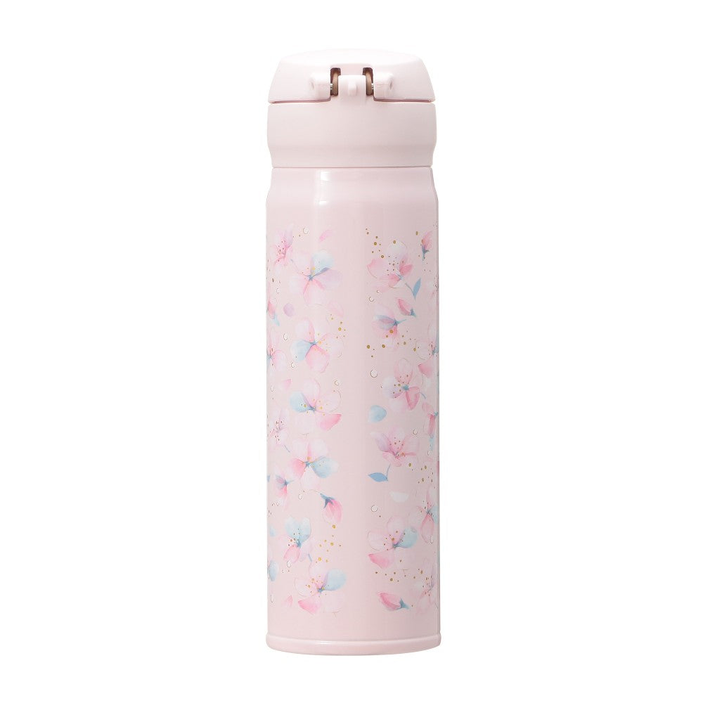 Starbucks Japan SAKURA 2025 Thermos Handy Stainless Bottle Pale Pink 500ml