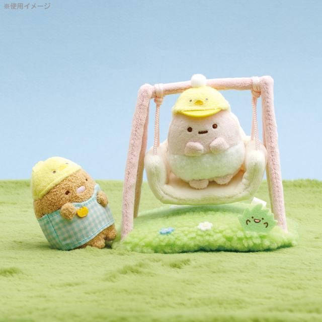 Sumikko Gurashi Neko Cat Swing Scene Plush Doll Kindergarten San-X Japan 2025