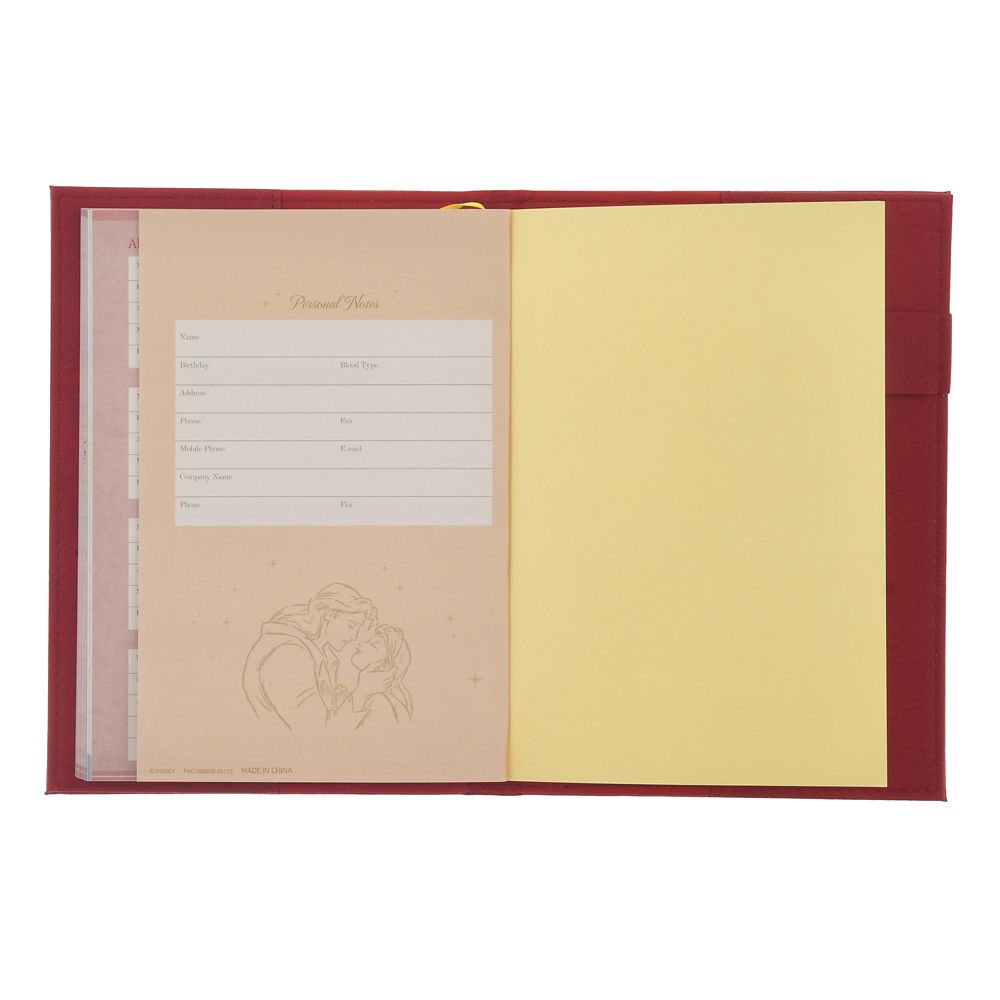 Beauty and the Beast 2026 Schedule Book B6 Weekly Emboss Disney Store Japan