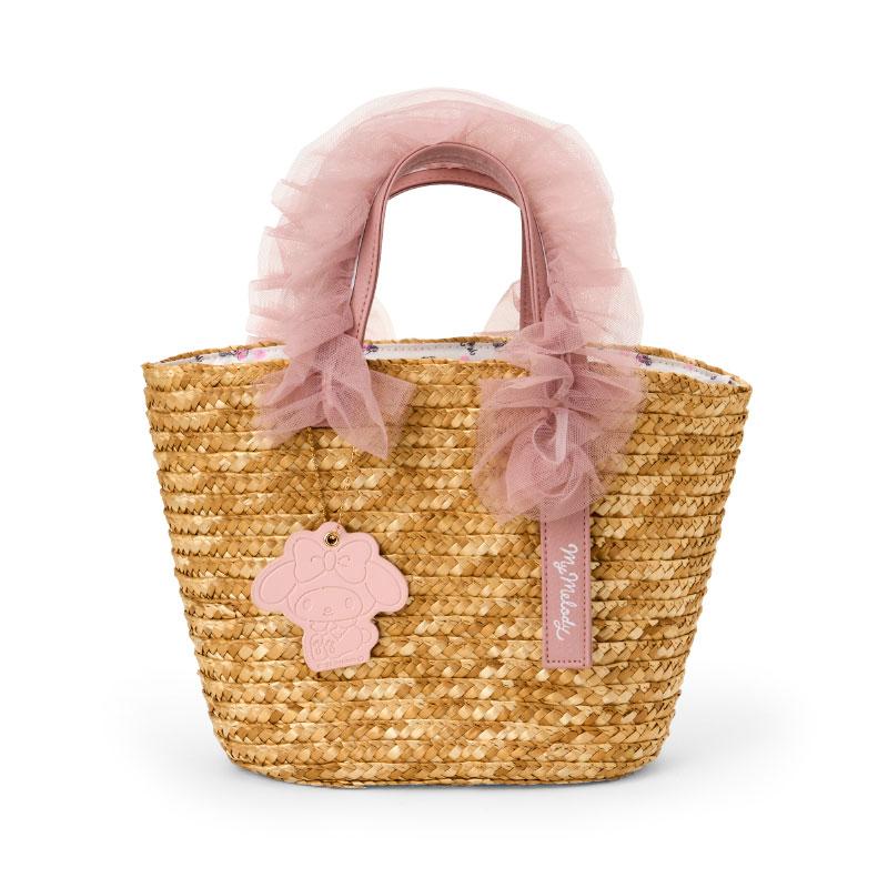 My Melody Tulle Handle Basket Bag Sanrio Japan 2025